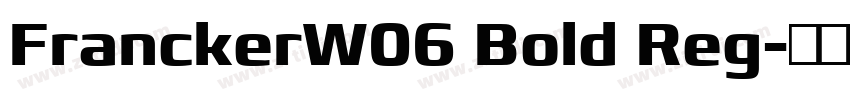 FranckerW06 Bold Reg字体转换